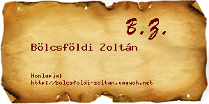 Bölcsföldi Zoltán névjegykártya